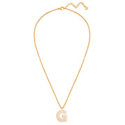 Halskette White Letters G gold