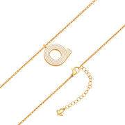 Halskette White Letters Q gold