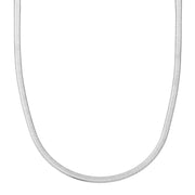 Silberne Schlangenkette aus Edelstahl