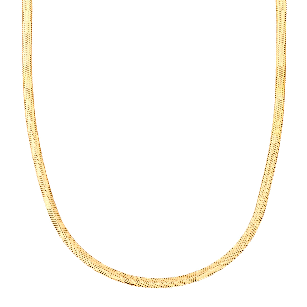Goldene Schlangenkette aus Edelstahl vergoldet