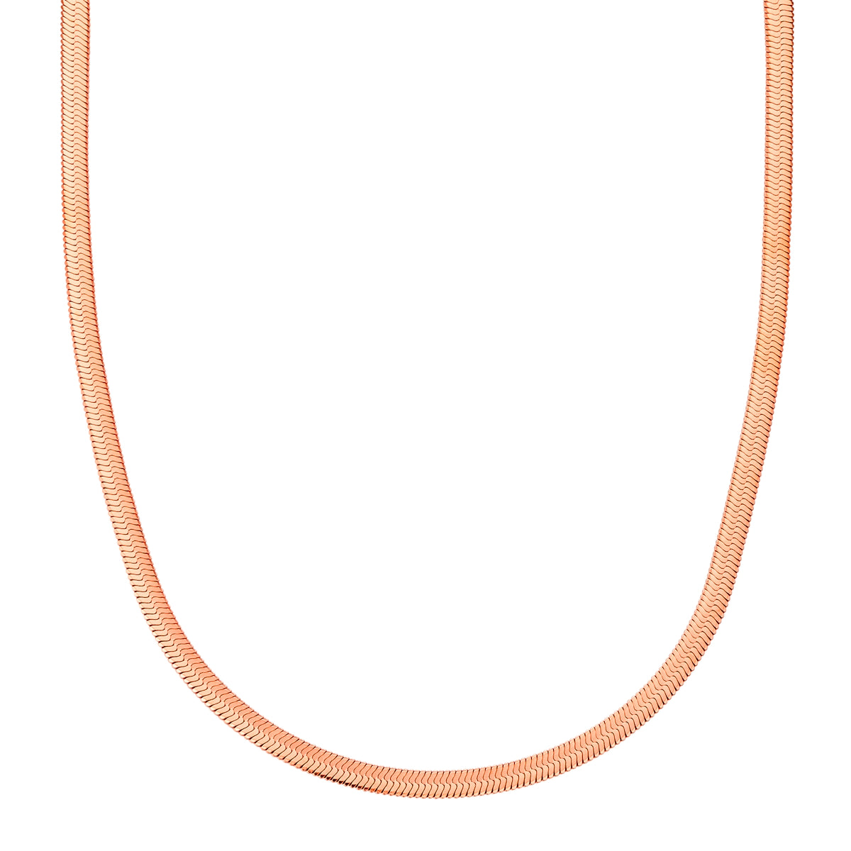 Roségoldene Schlangenkette aus Edelstahl roségold