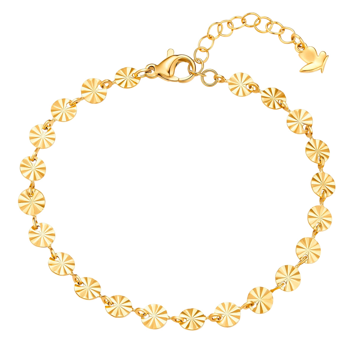 Gliederarmband gold aus Edelstahl vergoldet