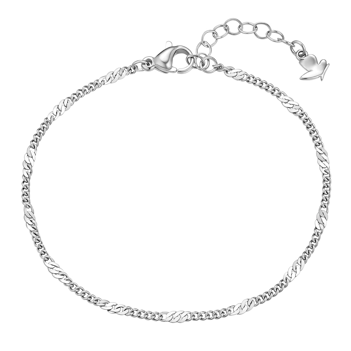 Panzerarmband silber