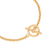 T-Bar Armband Gliederkette gold