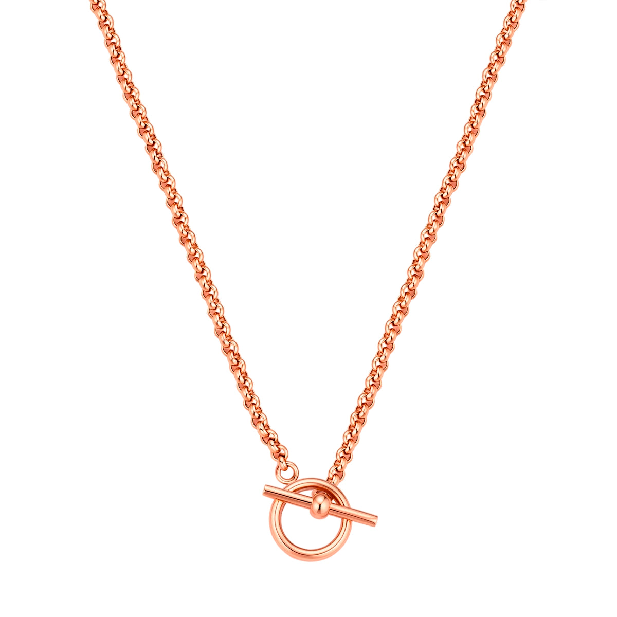 T-Bar Gliederkette in roségold