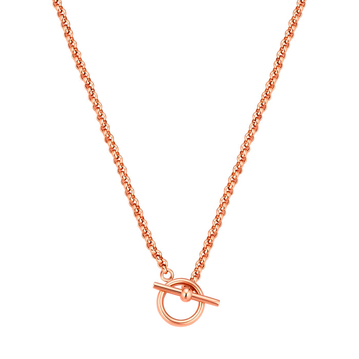 T-Bar Gliederkette in roségold