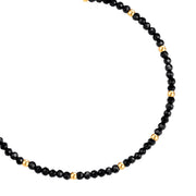 Textil-Armband schwarz Spinell