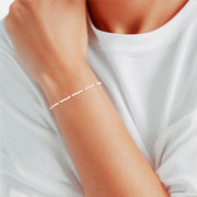 Textil-Armband grau Mondstein