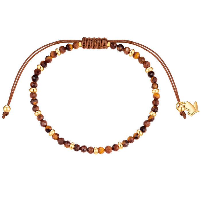 Textilarmband braun Tigerauge