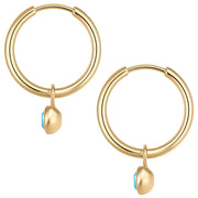 Birthstone Creolen Dezember