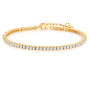 Goldenes Tennis-Armband 2,5 mm