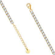 Goldenes Tennis-Armband 3,1 mm