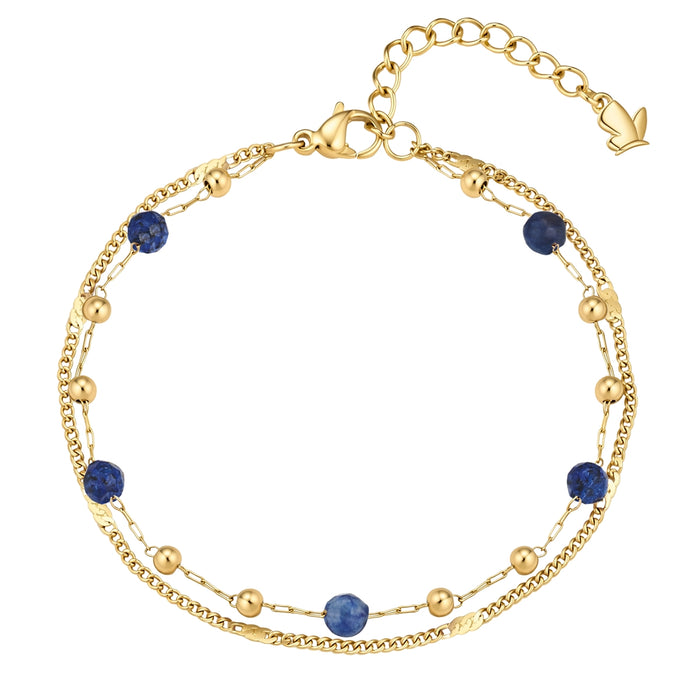 Armband Lapislazuli Edelstein