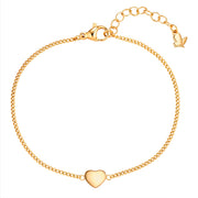 Set (Kette + Ohrstecker) Edelstahl gelbgold - Mama