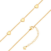 Set (Kette + Ohrstecker) Edelstahl gelbgold - Mama