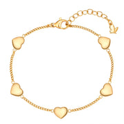Set (Kette + Ohrstecker) Edelstahl gelbgold - Mama