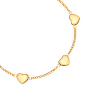 Set (Kette + Ohrstecker) Edelstahl gelbgold - Mama
