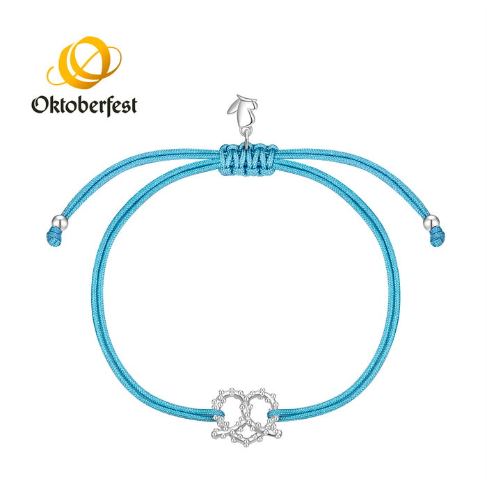 Oktoberfest-Textilarmband blau