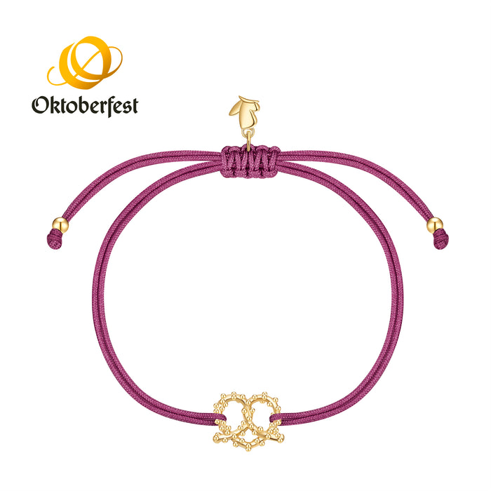 Oktoberfest-Textilarmband altrosa