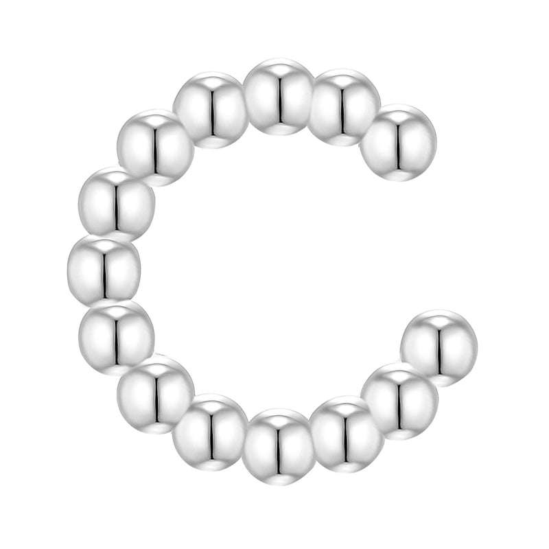 Ear cuff silber Kugeln