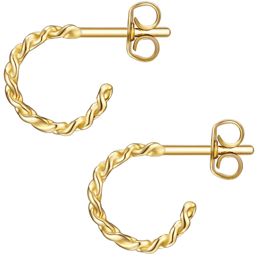 Goldene Creolen Chunky