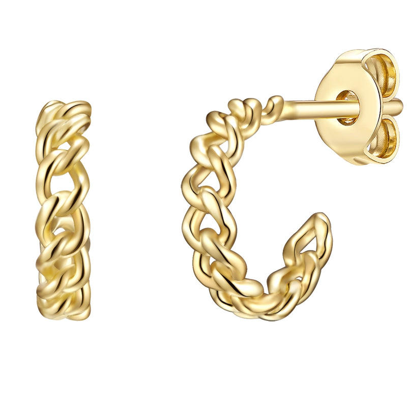 Goldene Creolen Chunky