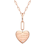 Herz Kette roségold mit Text