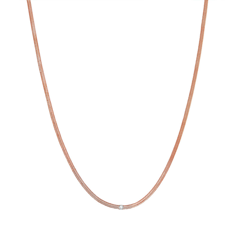 Schlangenkette in roségold