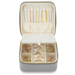 Schmuck Organizer mit Spiegel Medium grau