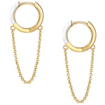 Goldene Creolen Emaille