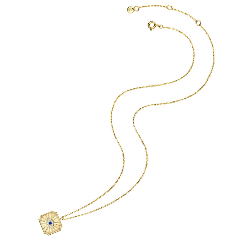 Hals Kette allsehendes Auge Zirkonia