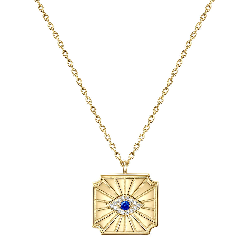 Hals Kette allsehendes Auge Zirkonia