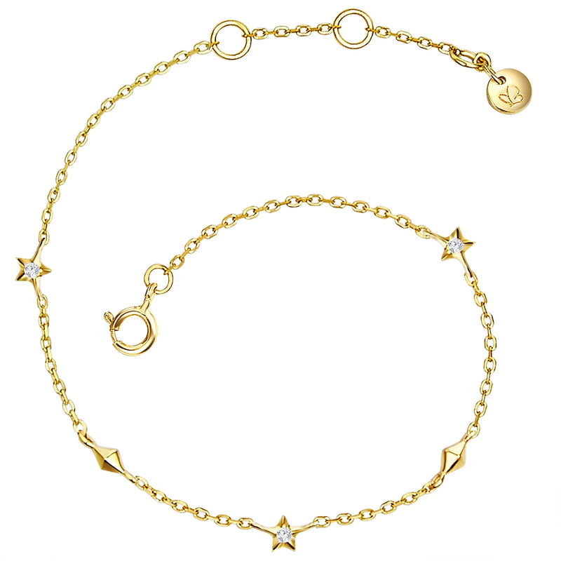 Armband STERNE gelbgold