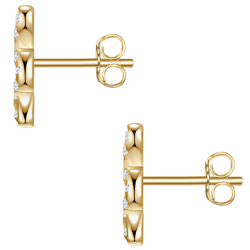 Ohrstecker SCHLANGE gelbgold