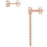 Ohrstecker roségold Opal (synth.)