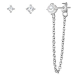 Ohrstecker Set 3er silber
