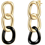 Ohrhänger gold schwarz