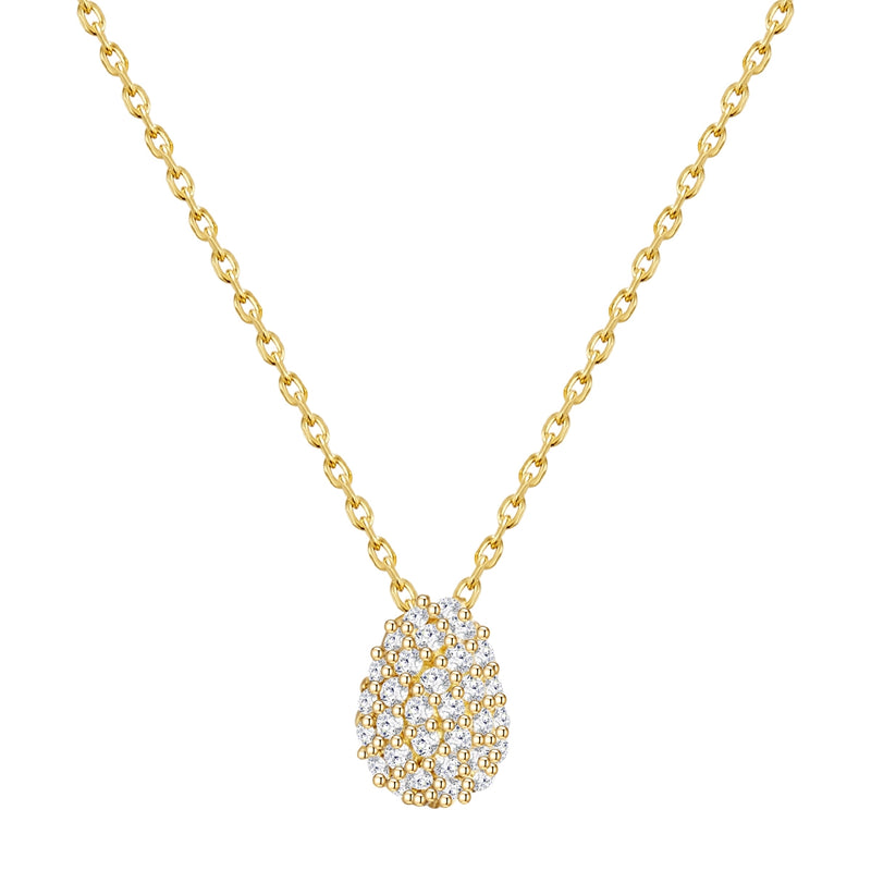 Halskette gold mit Zirkonia