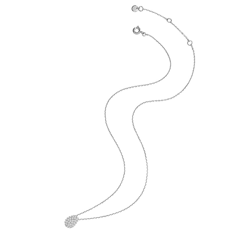 Halskette silber mit Zirkonia
