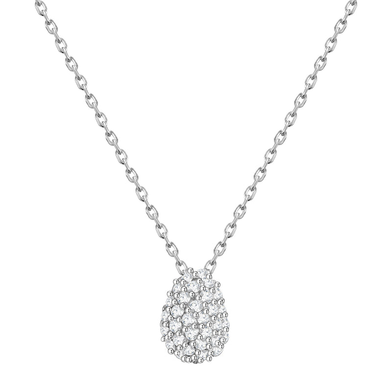 Halskette silber mit Zirkonia