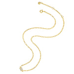 Glieder-Kette mit Zirkonia gelbgold