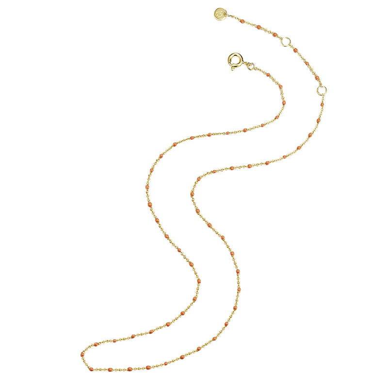 Ankerkette mit Kugeln gold