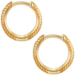Creolen mit Emaille in goldfarben