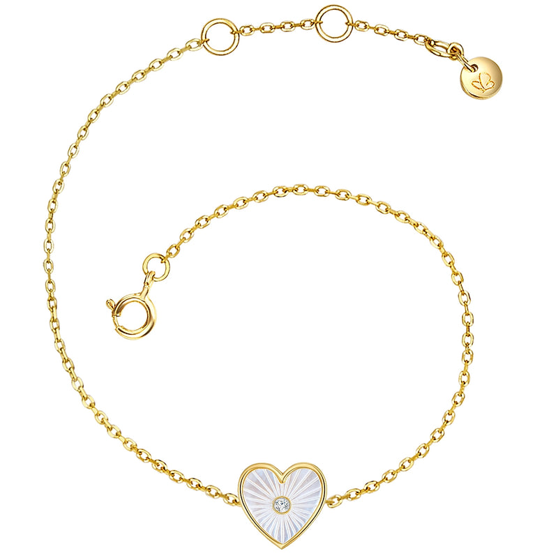 Herz Armband gold