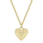 Herz Kette gold mit Love