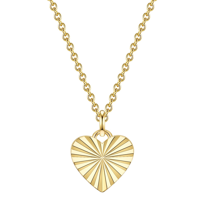 Herz Kette gold mit Love