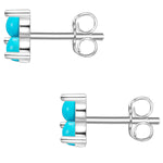 Ohrringe Stecker 3 Türkise (rek.)