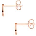 Ohrstecker roségold Geo-Look