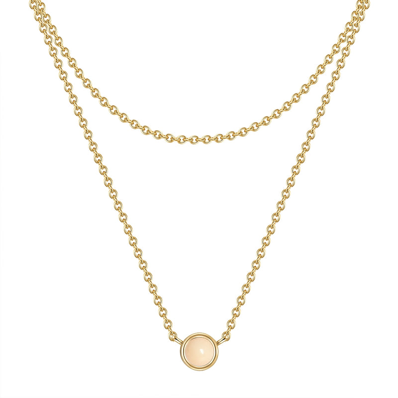 Kette gold Rosenquarz