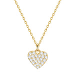 Herz Kette gold mit Zirkonia
